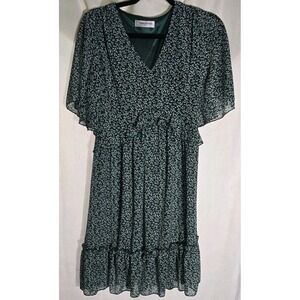 Manydress Floral V-Neck Dress Size Small Boho Cottage‎